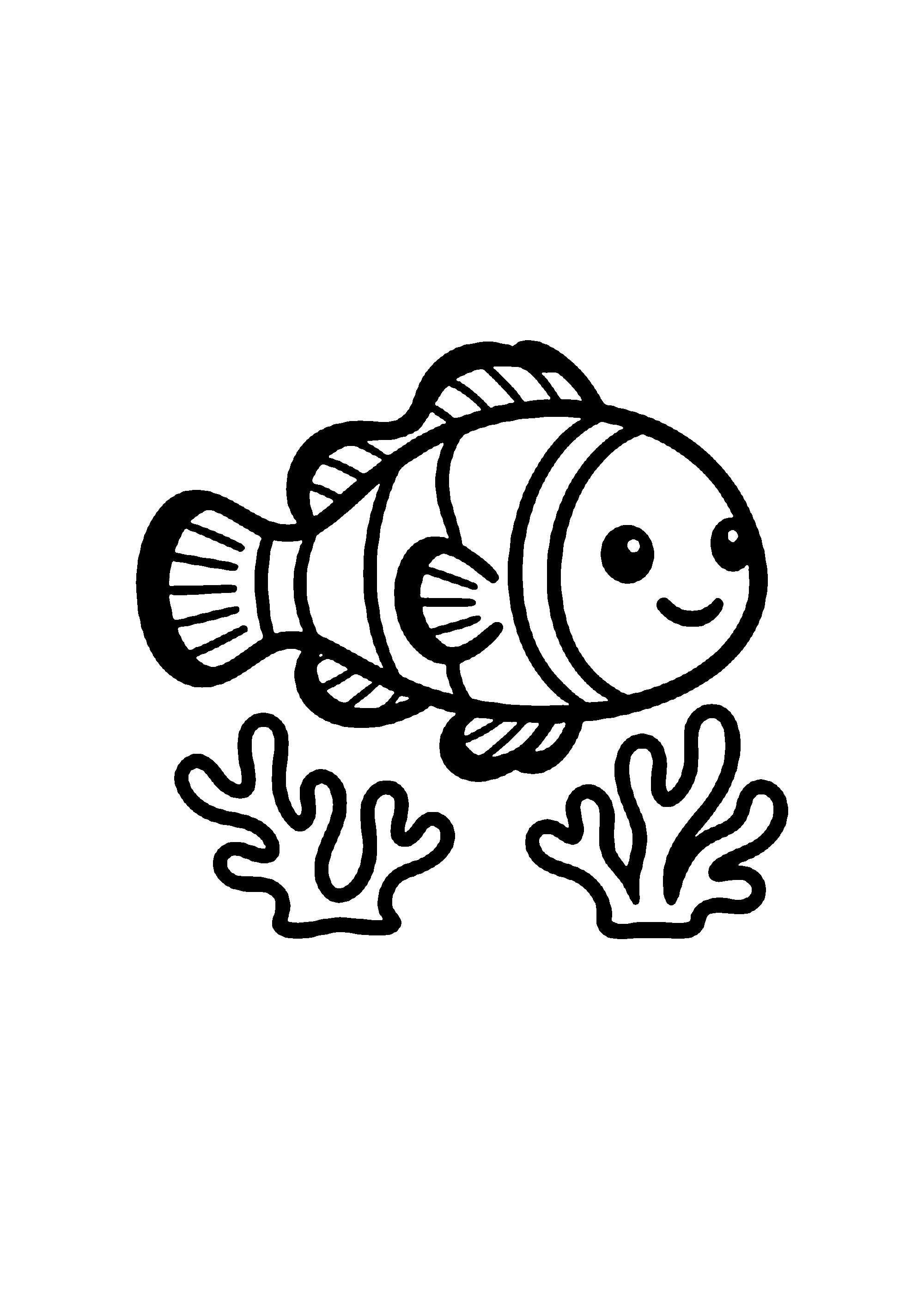 Coloriage aux contours nets : Poulpe Espiègle aux Huit Tentacules