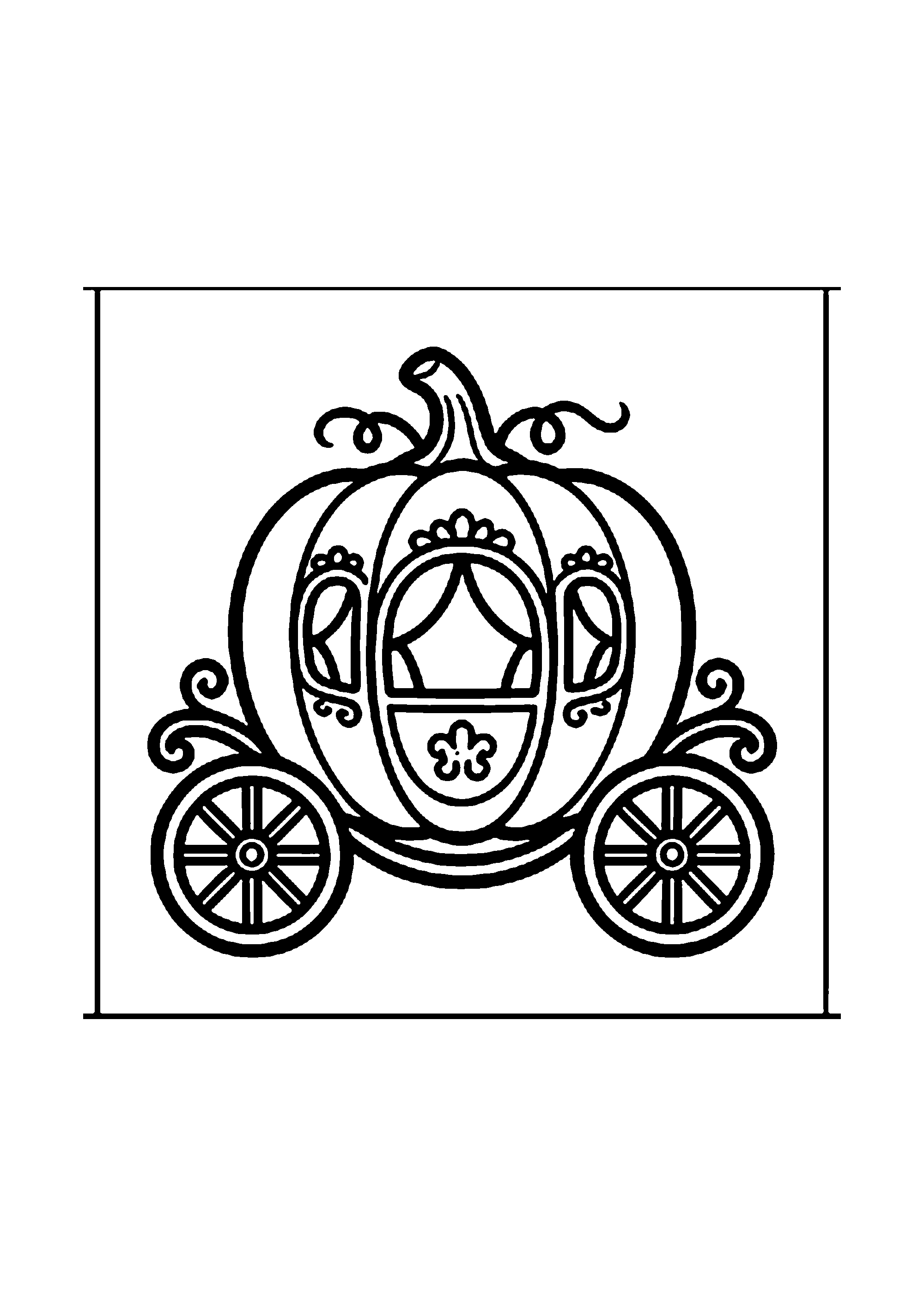 Coloriage aux contours nets : Fée Marraine Ailée avec sa Baguette Étoilée