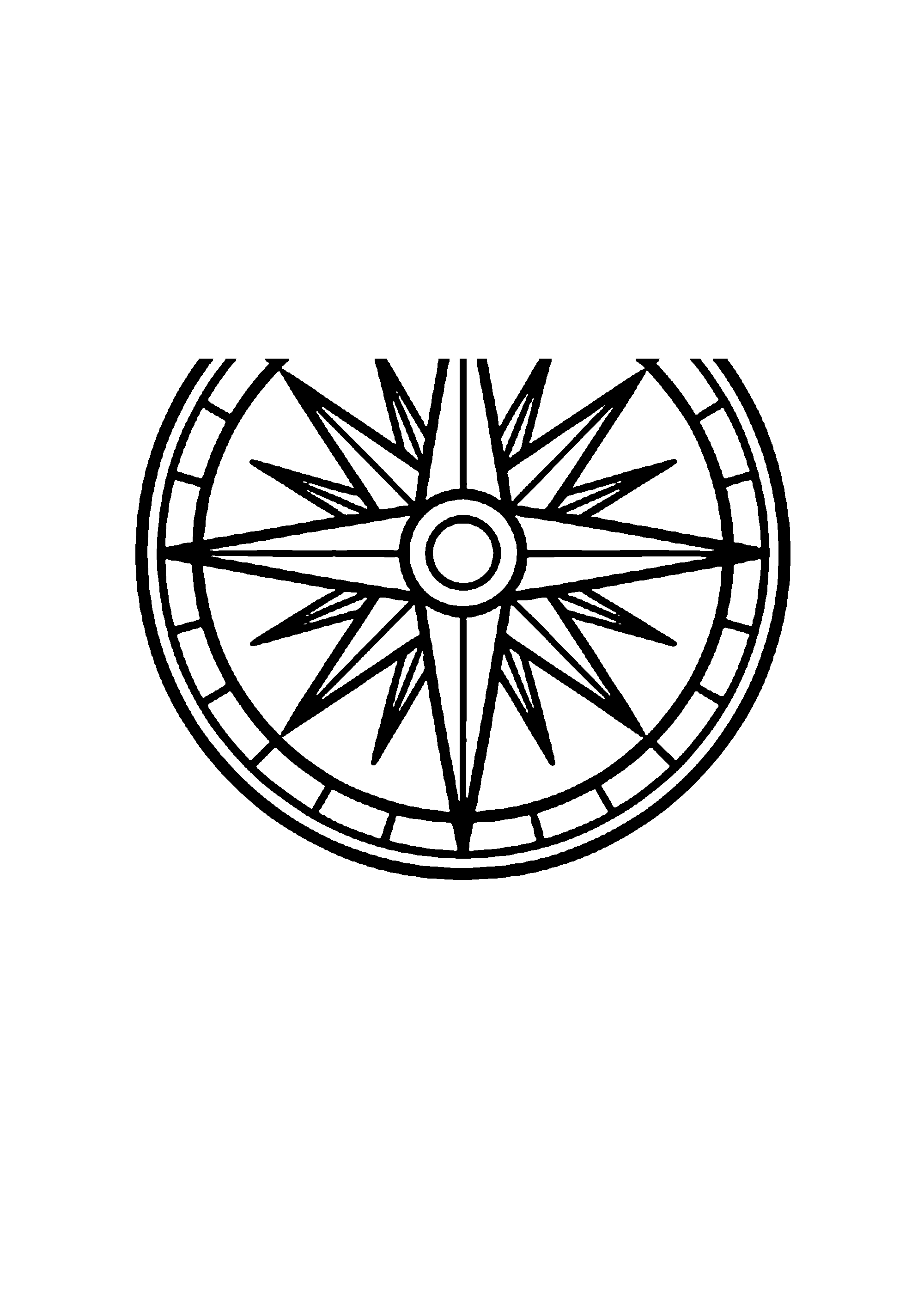 Coloriage aux contours nets : Mandala Géométrique d'Équilibre