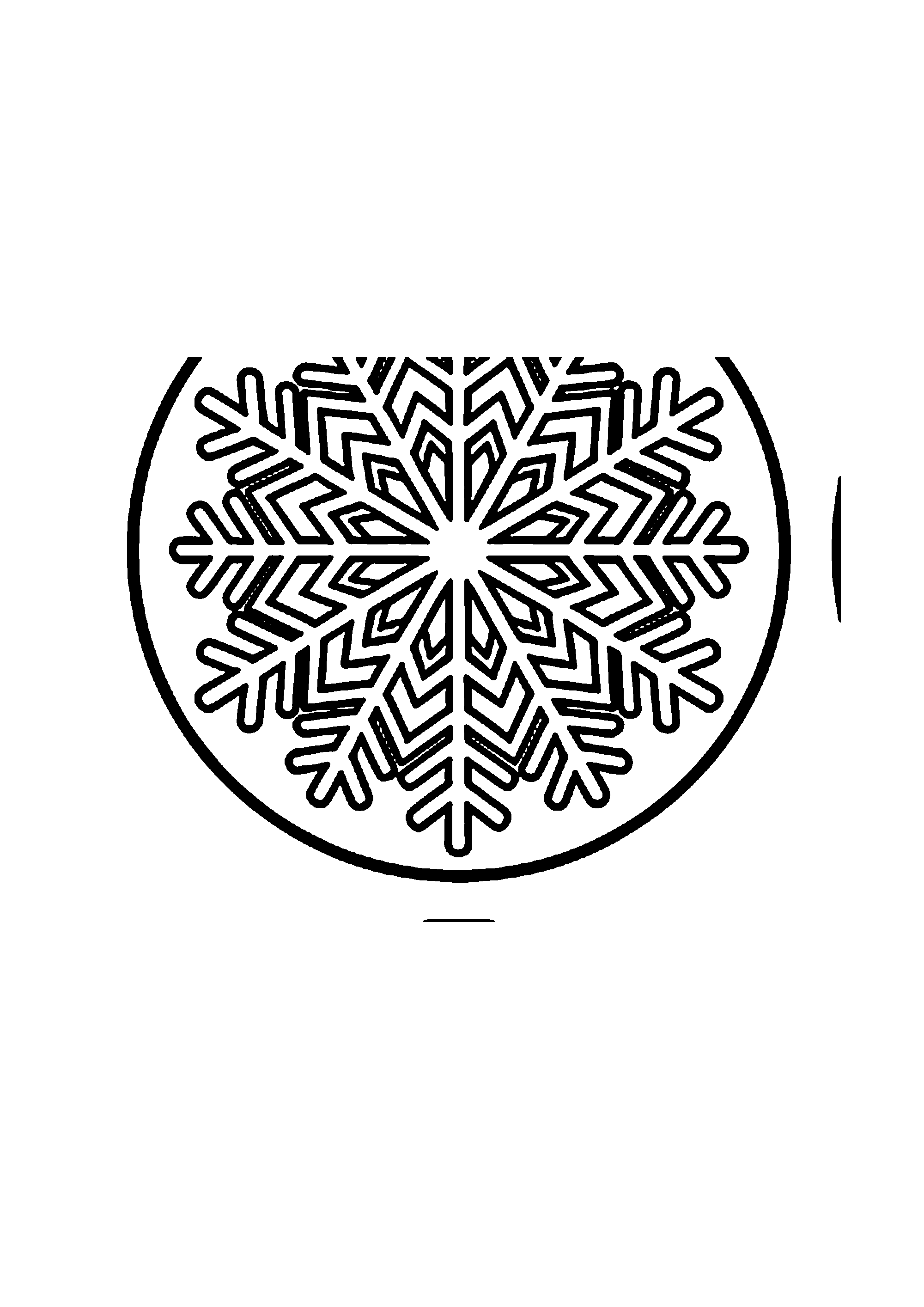 Coloriage aux contours nets : Mandala Géométrique d'Équilibre