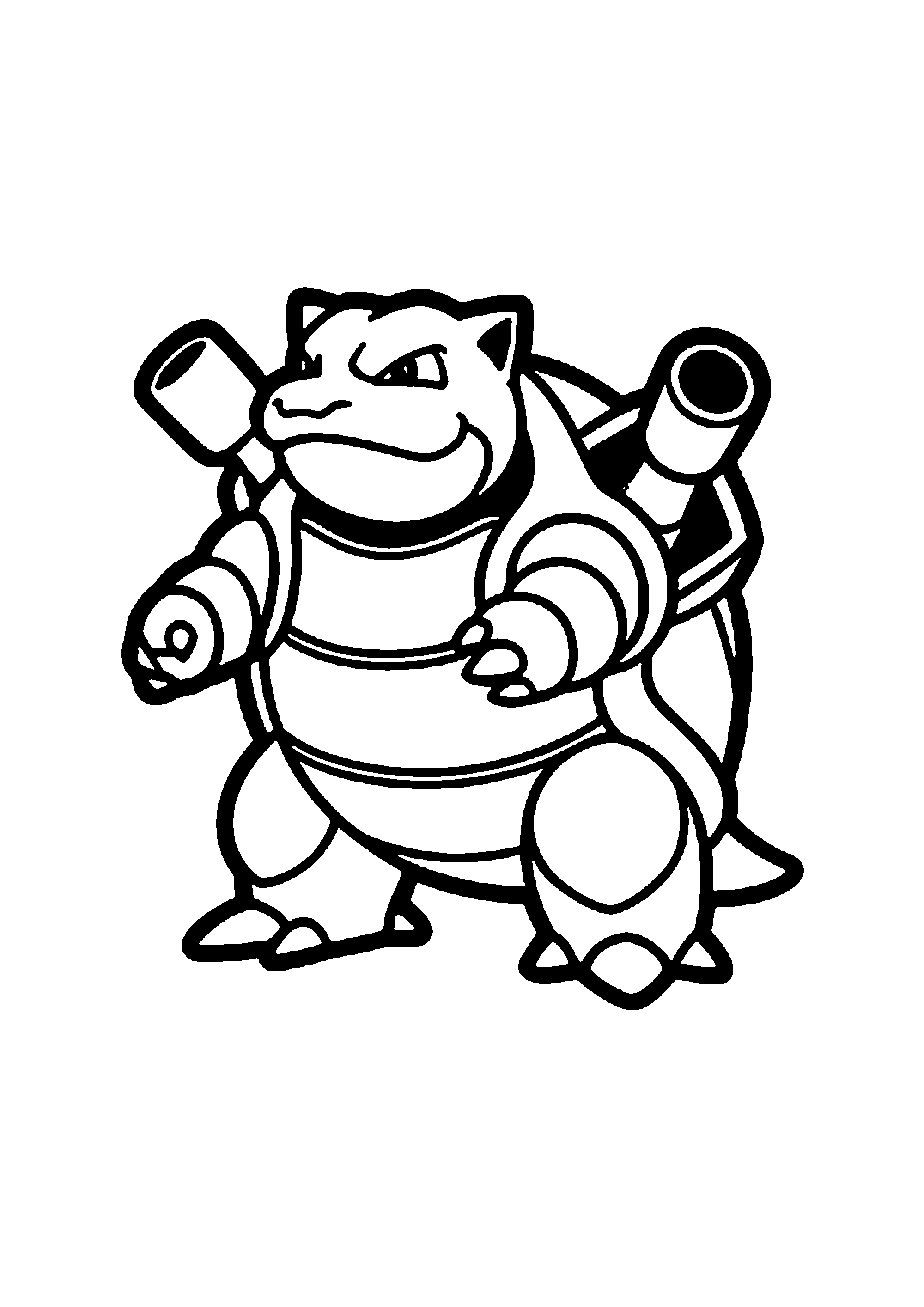 Coloriage aux contours nets : Coloriage Épique Pokémon