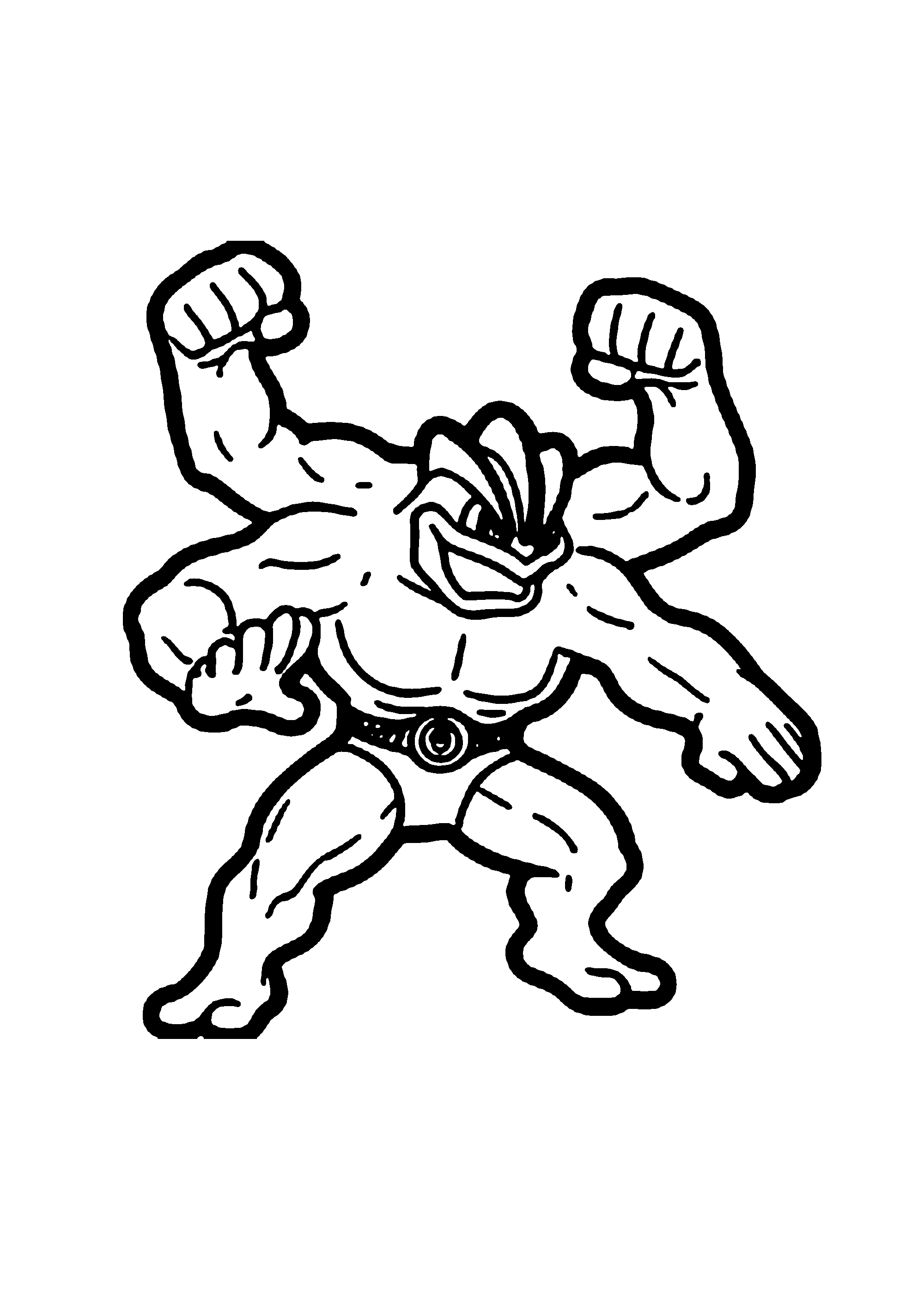 Coloriage aux contours nets : Coloriage Épique Pokémon