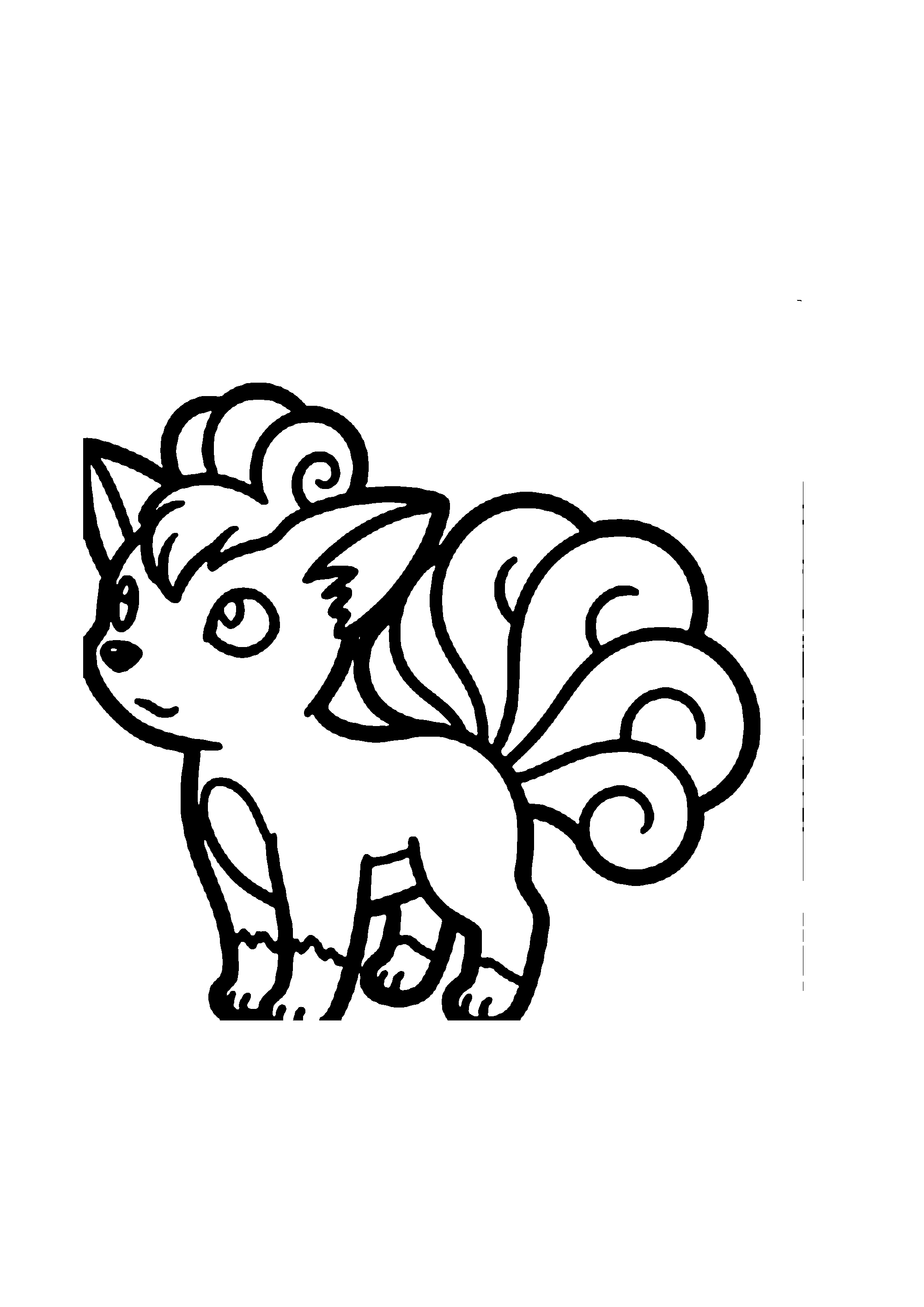Coloriage aux contours nets : Coloriage Épique Pokémon