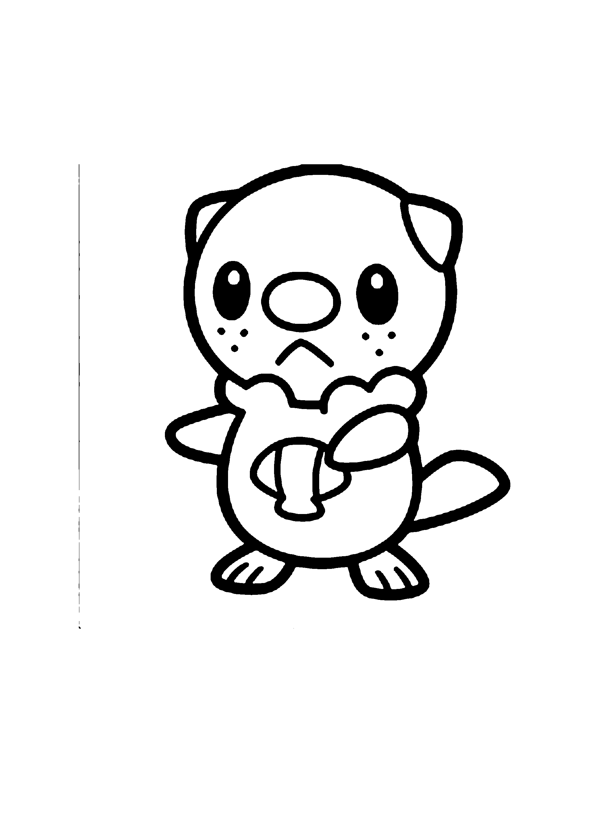 Coloriage aux contours nets : Coloriage Épique Pokémon