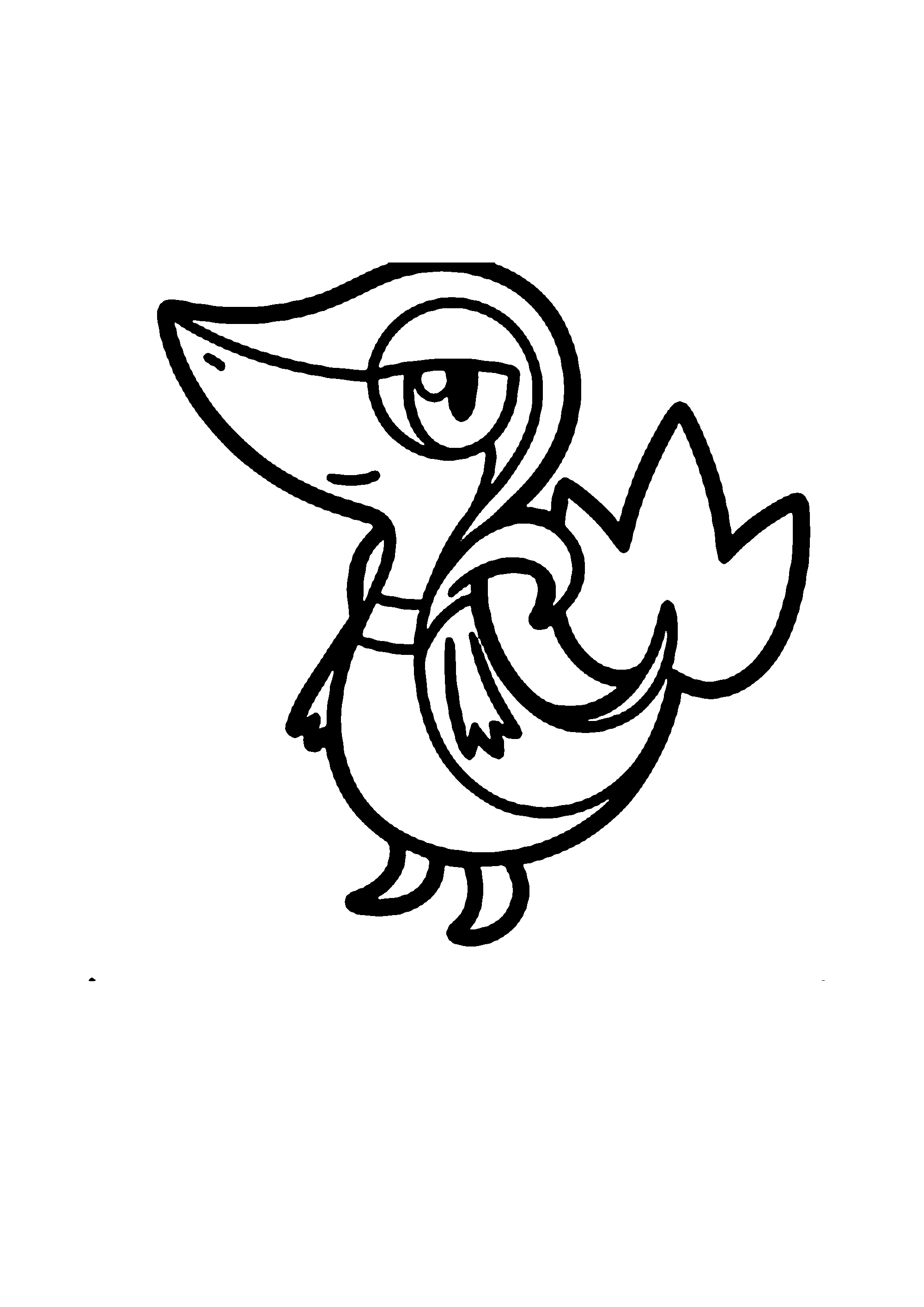 Coloriage aux contours nets : Coloriage Épique Pokémon