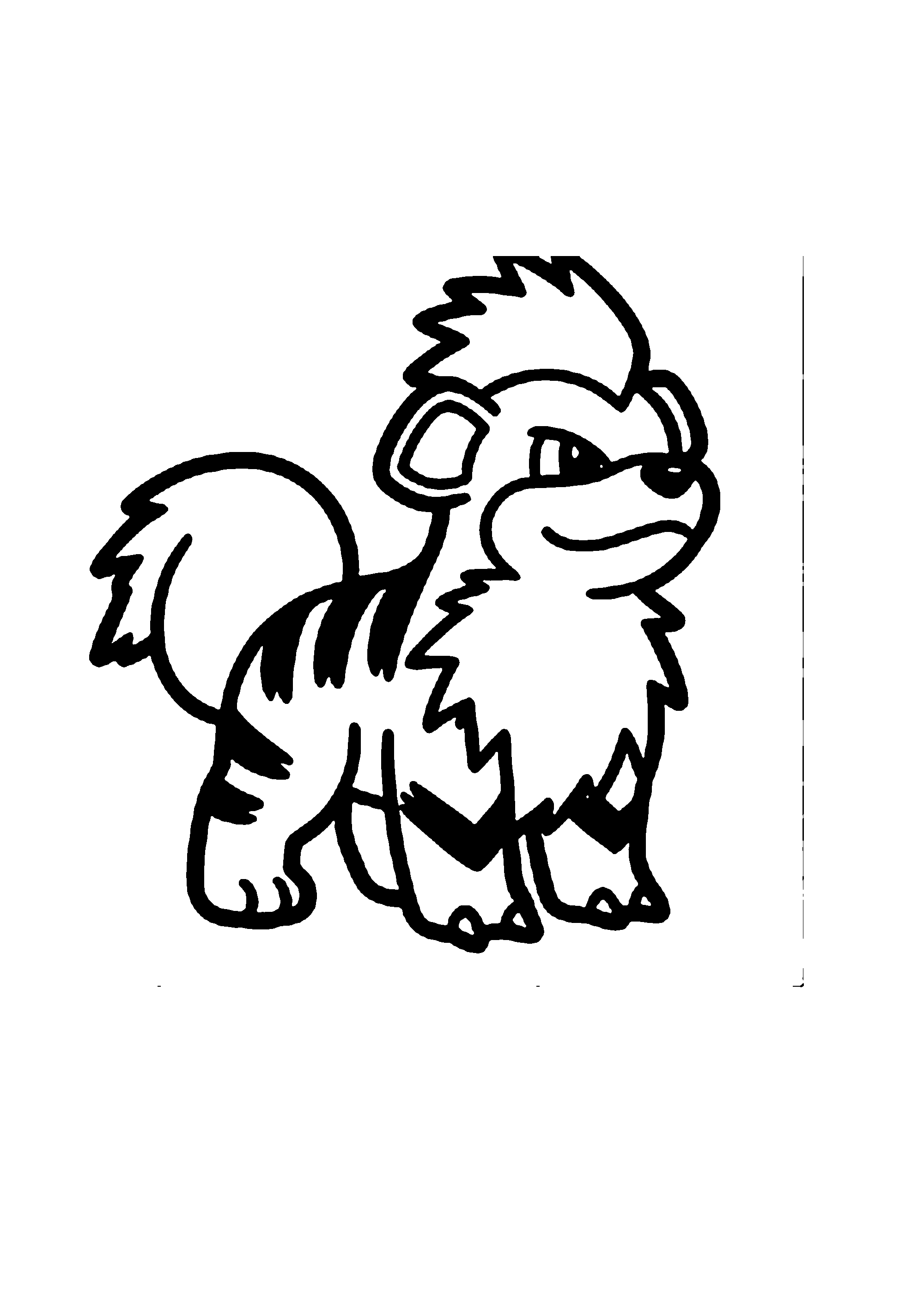 Coloriage aux contours nets : Coloriage Épique Pokémon