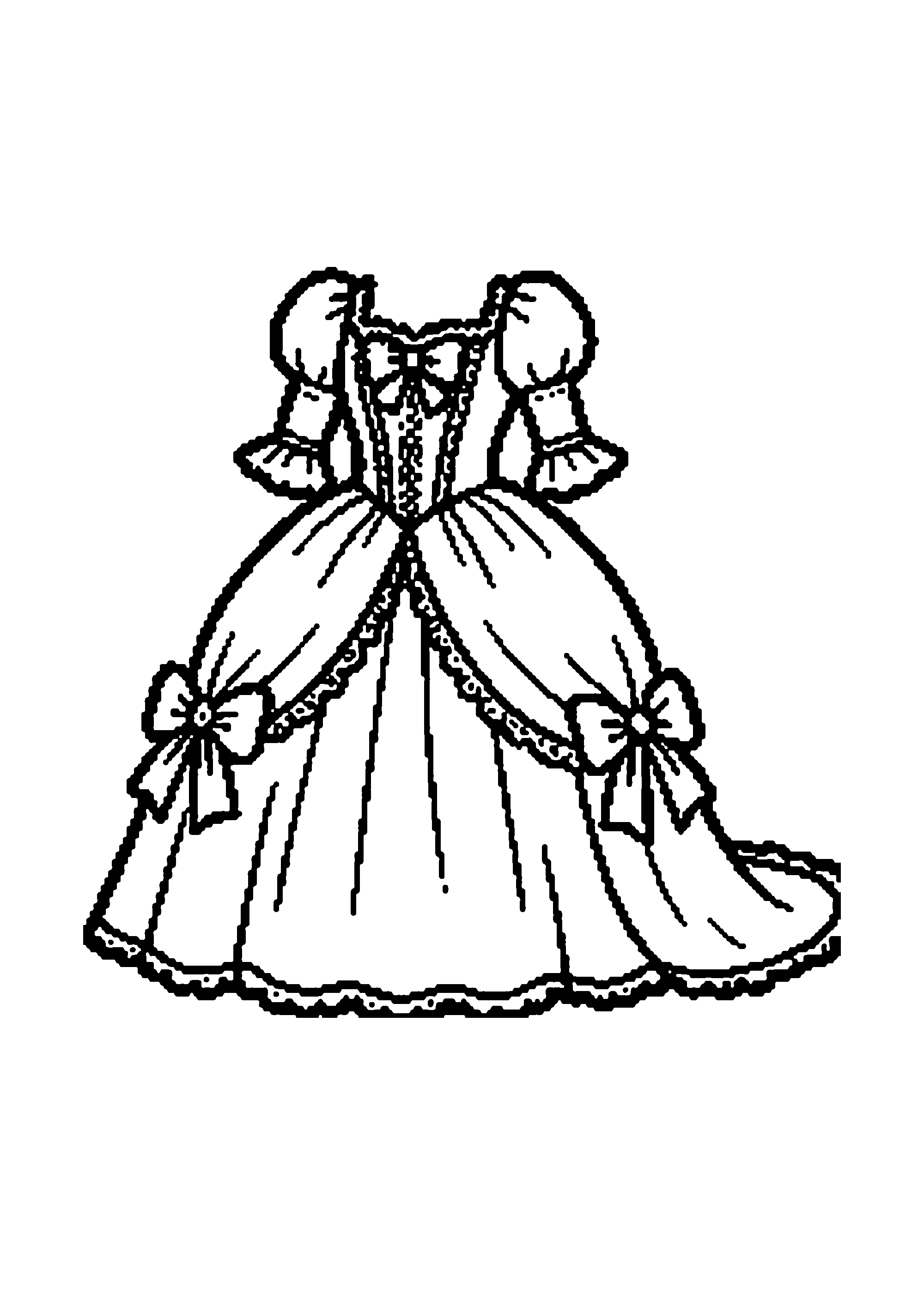 Coloriage aux contours nets : Carrosse Royal Enchanté Prêt pour le Bal
