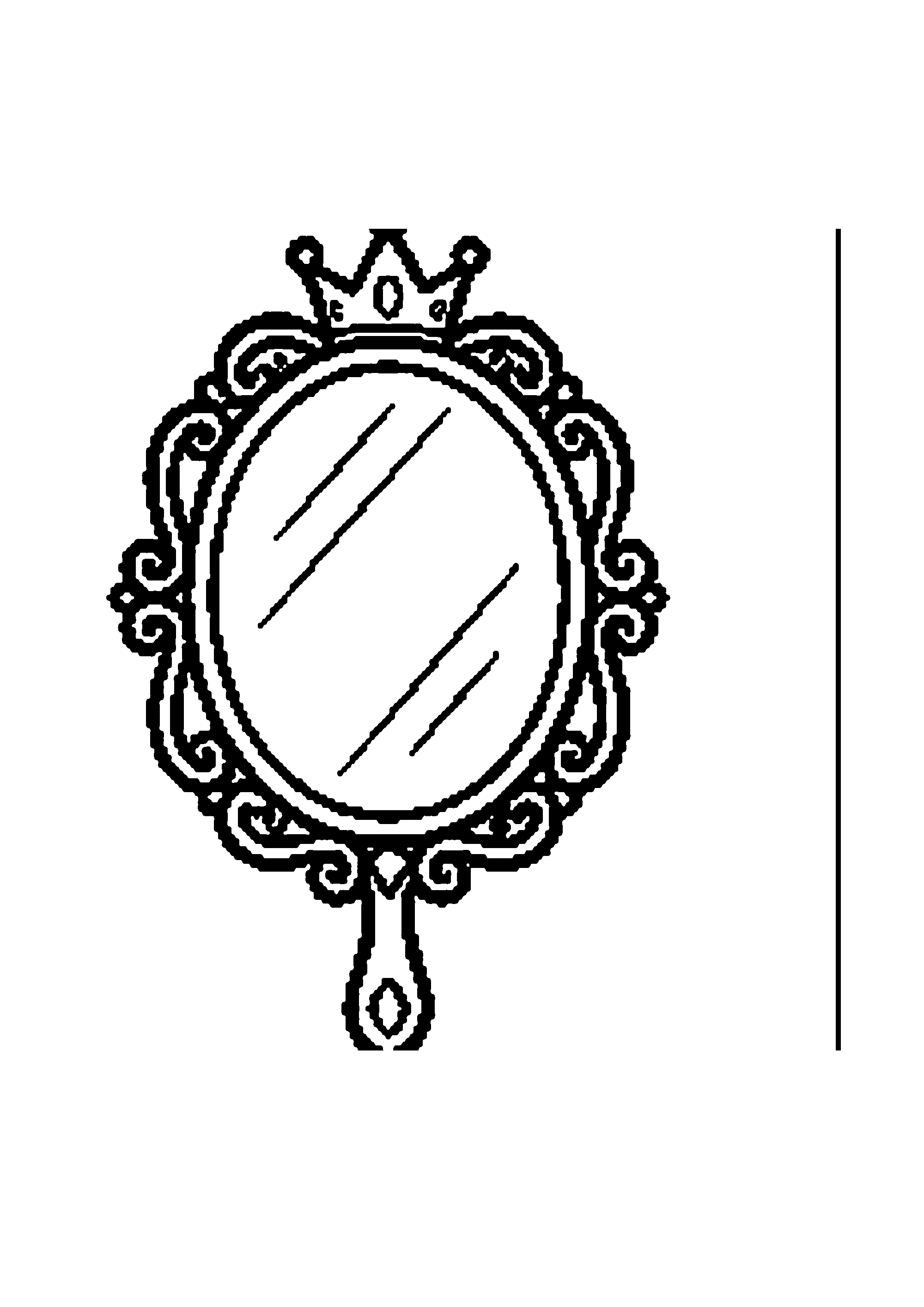 Coloriage aux contours nets : Princesse Sirène sur son Trône de Coquillages